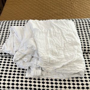 European Flax Linen King Duvet Cover & Shams